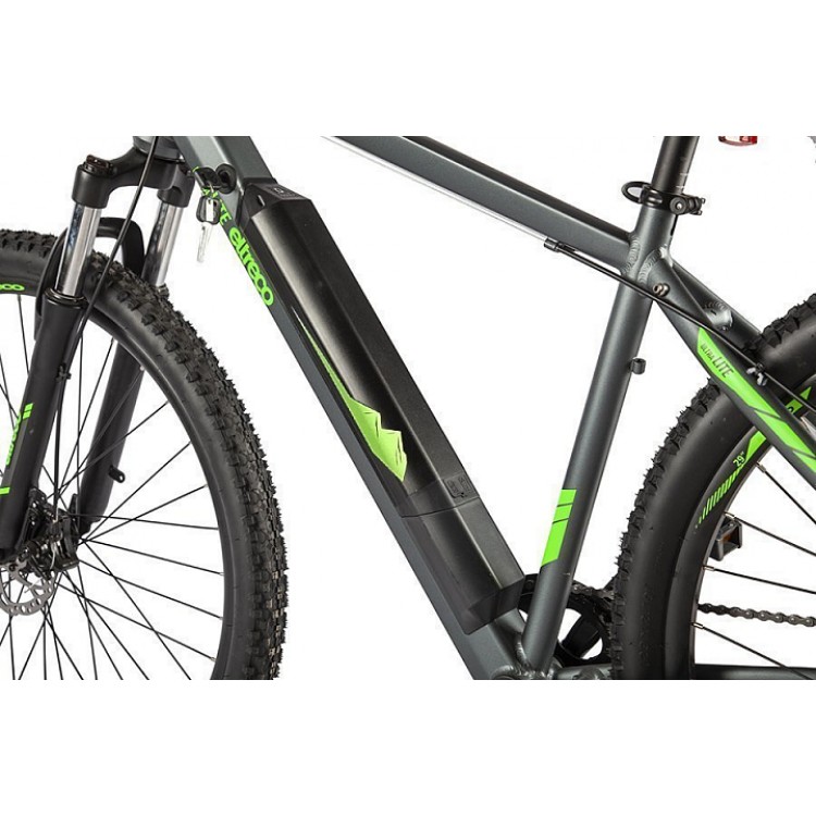 Электровелосипед Eltreco Ultra MAX Серо-зеленый фото7