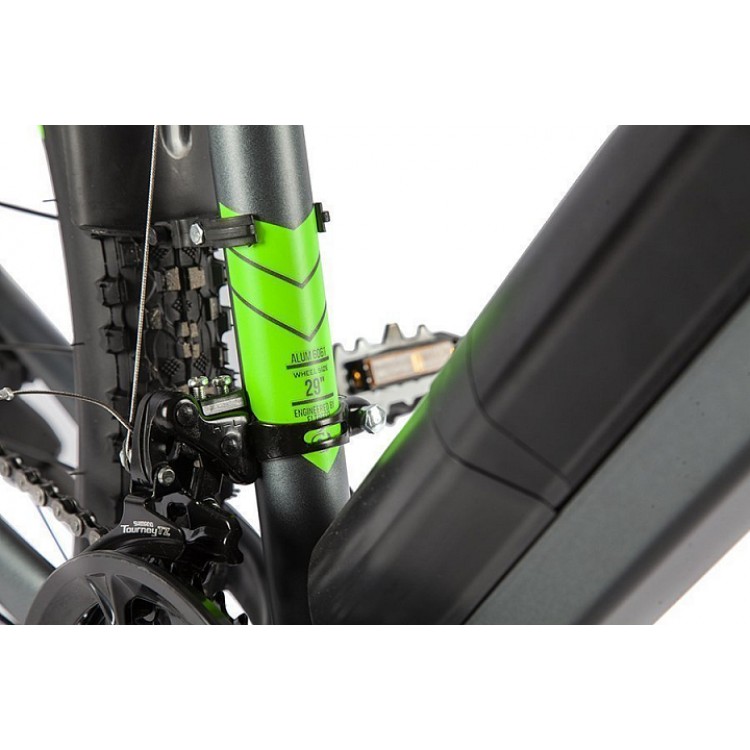 Электровелосипед Eltreco Ultra MAX Серо-зеленый фото9